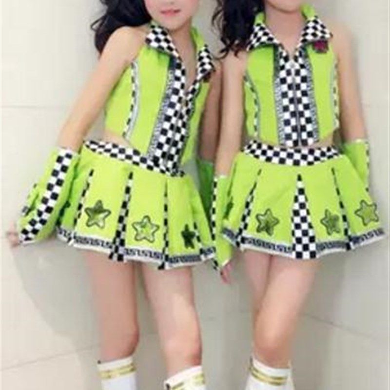 少儿啦啦操蓬蓬裙幼儿走秀服装儿童爵士舞演出服女童架子鼓表演服,淘宝优惠券,粉丝福利购,淘宝优惠卷