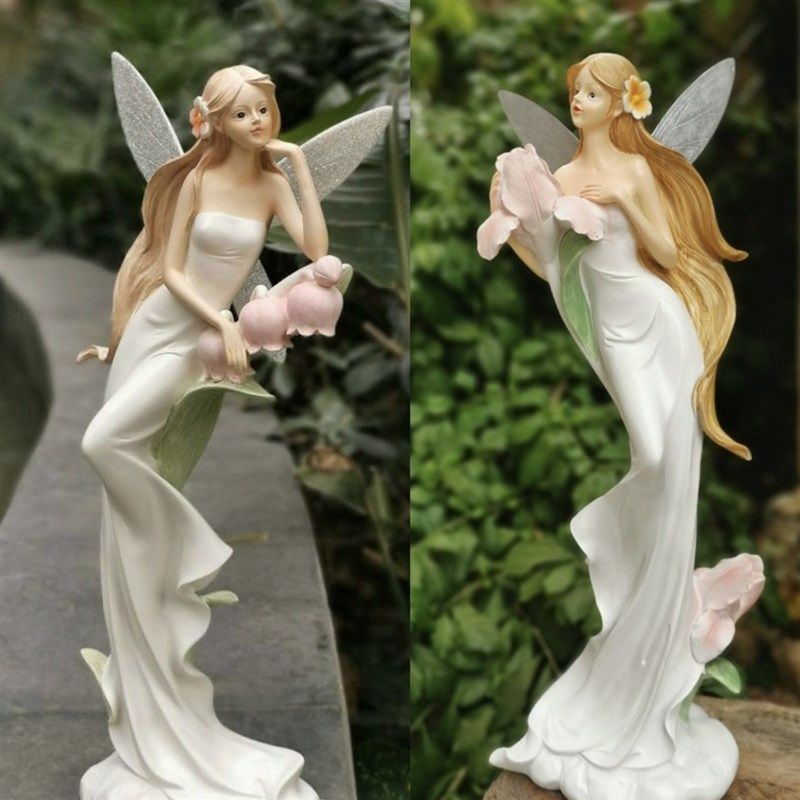 佳鲤推荐铃兰花盆鸢尾花仙子摆件装饰品花园庭院设计兰花花瓶创意,淘宝优惠券,粉丝福利购,淘宝优惠卷