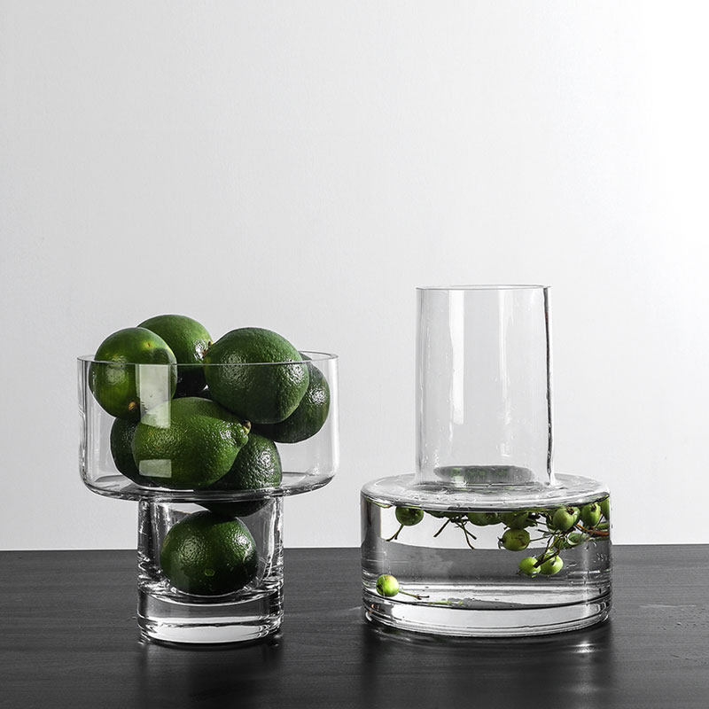 北欧创意简约玻璃花瓶餐桌客厅花艺插花美式干花花器简约家居花束,淘宝优惠券,粉丝福利购,淘宝优惠卷