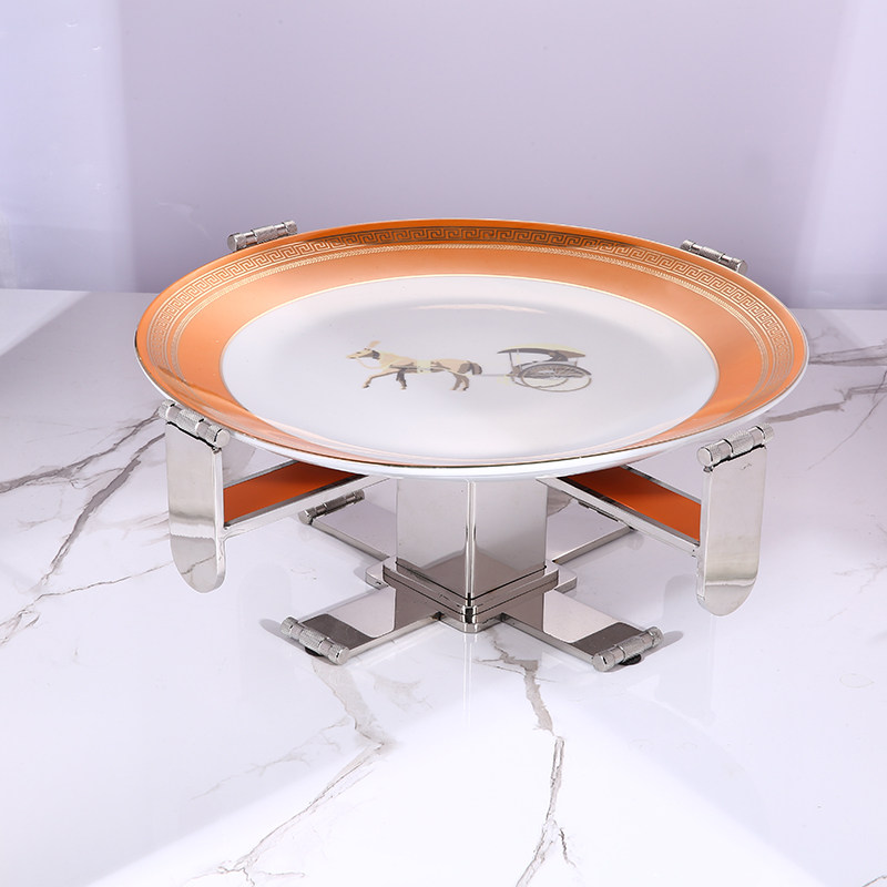 酒吧KTV摆台全套用品不锈钢轻奢果盘架话筒架桌面菸灰缸摆件套装,淘宝优惠券,粉丝福利购,淘宝优惠卷