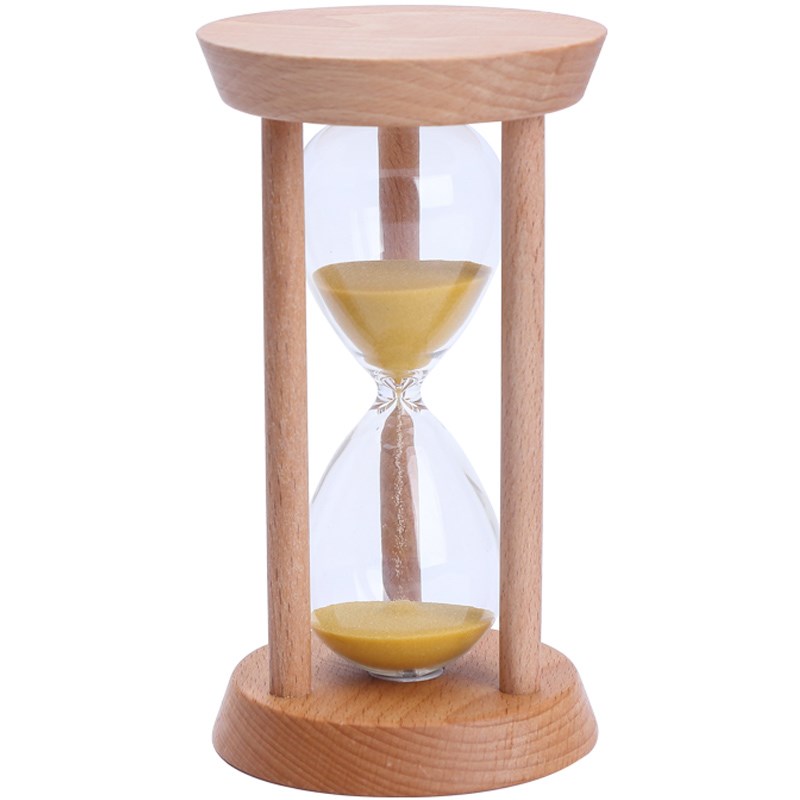 木质沙漏计时器30分钟三分钟3五1时间小摆件流沙瓶儿童半小时防摔 - 图3