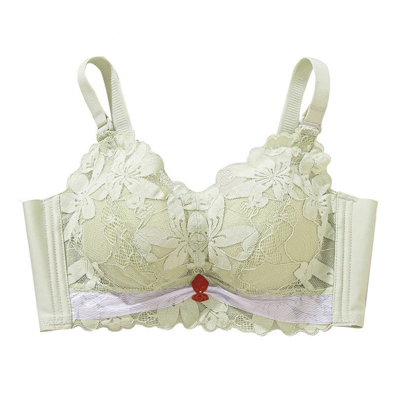 四排扣内衣女小胸隆胸聚拢显大变大加厚款海绵挤胸有沟不空杯文胸 - 图3