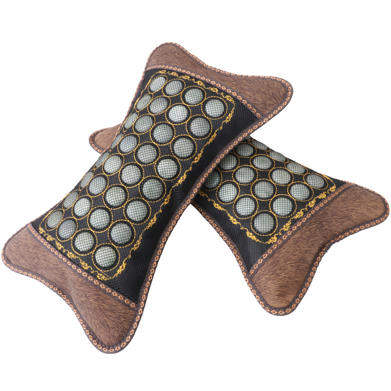 荞麦壳填充夏季凉玉枕保护颈椎修复养生保健按摩天然岫岩玉石枕头,淘宝优惠券,粉丝福利购,淘宝优惠卷