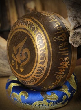 梵木果颂钵音钵尼泊尔瑜伽钵唱歌碗冥想钵铜钵冥想瑜伽办公室摆件