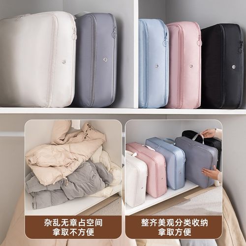羽绒服收纳袋旅行专用衣服压缩袋子行李箱衣物防尘整理包收纳神器 - 图2