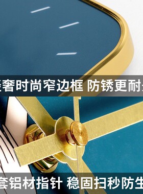 中式轻奢挂钟时钟客厅家用时尚简约挂墙钟表现代网红美容院石英钟