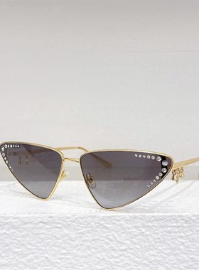 新款时尚金属三角形框太阳眼镜女士JC4001B个性遮阳墨镜男镶钻灰