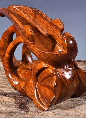 红木工艺品花梨大象木雕红u酒架葡萄酒架酒托酒柜家居客厅饰品摆