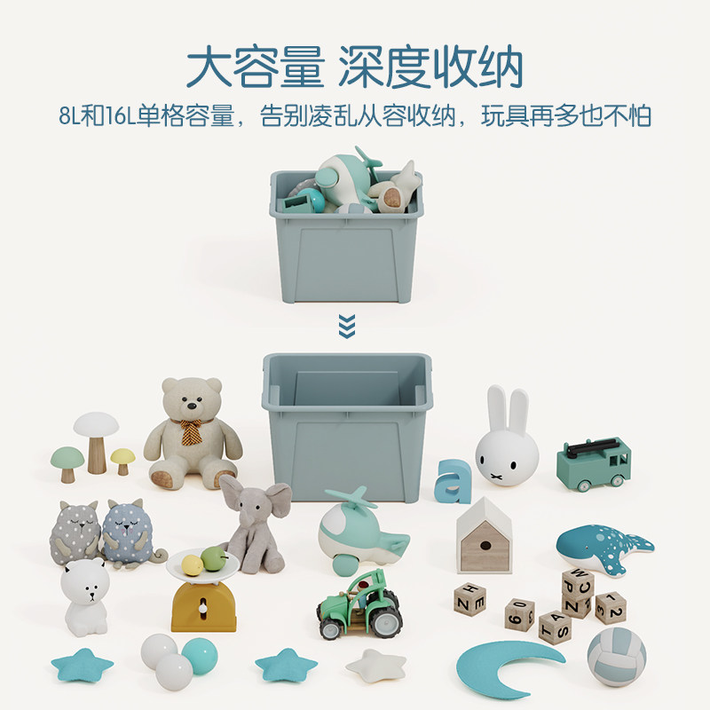 宝宝分类整理箱家用大容量儿童玩具收纳架置物柜多层落地储物书架,淘宝优惠券,粉丝福利购,淘宝优惠卷