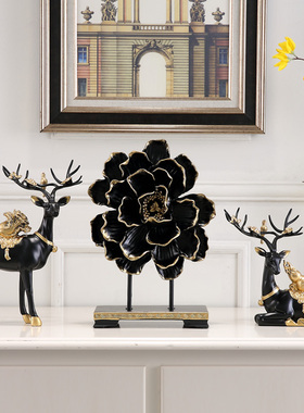 招财鹿客厅酒柜酒架装饰摆件家居创意欧式电视柜新房乔迁礼物玄关