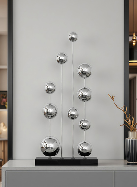 客厅玄关电视柜现代不锈钢轻奢