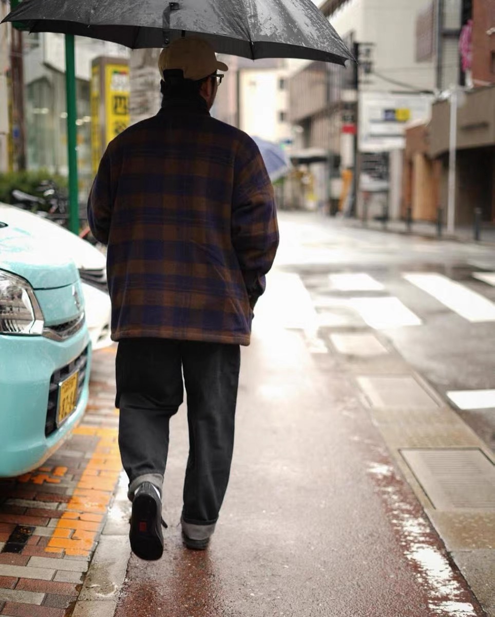 日系紫标Wool Field CPO Jacket 复古羊毛呢厚款宽松夹克 - 图1