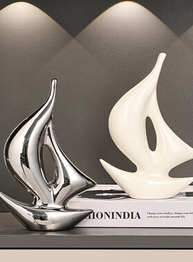 一帆风顺帆船家居物寓意的酒柜电视柜办公室客厅装饰礼品