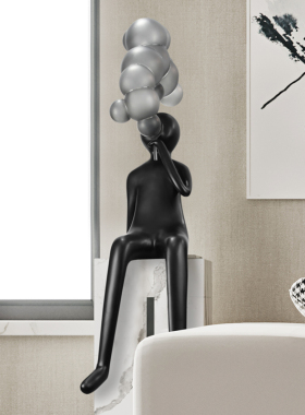 抽象吹泡泡物树脂雕塑装饰样板房客厅商场大堂橱创意