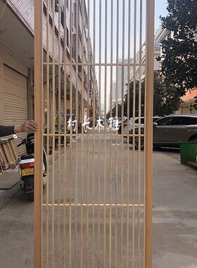 木雕格玄遮挡饰座屏镂空实木电视背景墙屏风