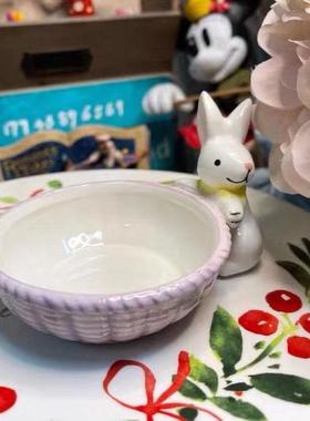 仓鼠供应食物碗陶瓷食物盒金熊糖滑翔机松鼠米饭碗食物盘女孩心可
