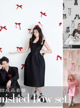 蝴蝶结装饰橱窗店铺打卡可爱布置背景布婚礼生日派对拍照道具摆件