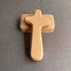 Yuanmu Craftsman Wooden Cross Desk Ornaments Home Decoration 14cm Handheld Solid Wood Cross Boxed