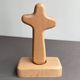Yuanmu Craftsman Wooden Cross Desk Ornaments Home Decoration 14cm Handheld Solid Wood Cross Boxed