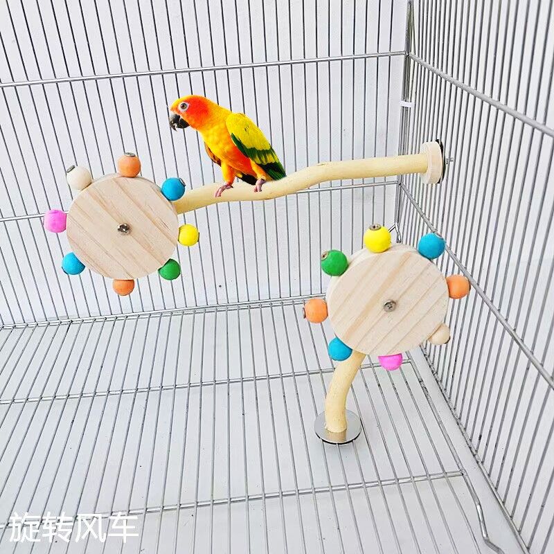 站架鹦鹉空中旋转风车飞碟鸟玩具棒杆杠益智玩耍虎皮牡丹笼子用品,淘宝优惠券,粉丝福利购,淘宝优惠卷