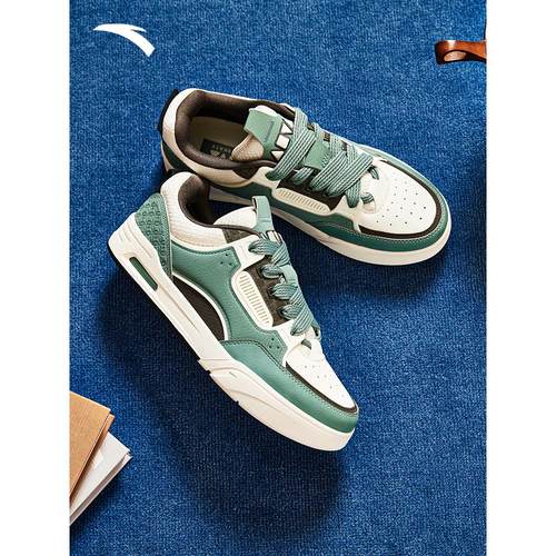 安踏骜杰丨撞色厚底板鞋男女同款潮流休闲鞋百搭情侣鞋112448040R - 图3