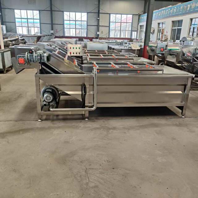 Vegetable prefabricated vegetable bubble cleaning machine, greening machine, egg processing complete equipment, mushroom deep processing equipment