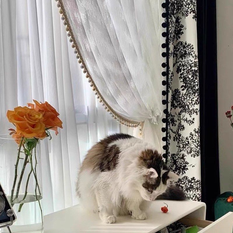 法式轻奢复古杨梅树雪尼尔窗帘全屋客厅卧室阳台定制加花边遮光布,淘宝优惠券,粉丝福利购,淘宝优惠卷