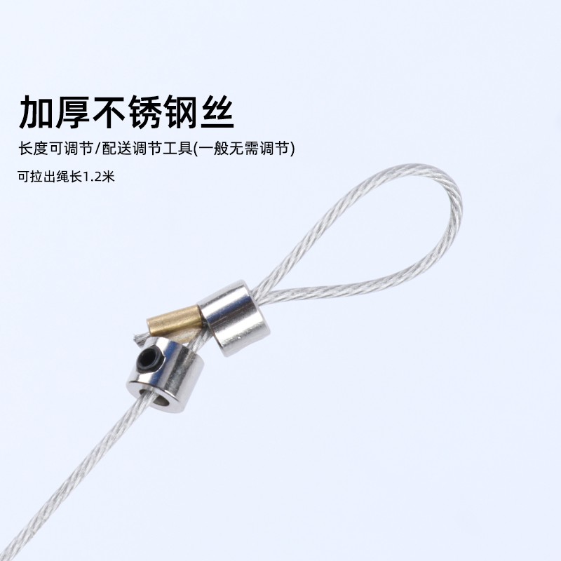 免打孔家用铁门缓冲闭门器简易自动关合神器拉绳闭合推拉木门弹簧 - 图0