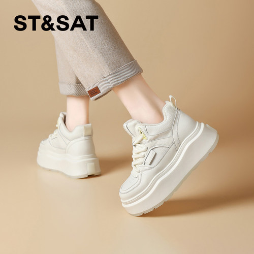 星期六加绒雪地靴女士2025秋冬复古休闲东北棉鞋保暖厚底增高女鞋 - 图2