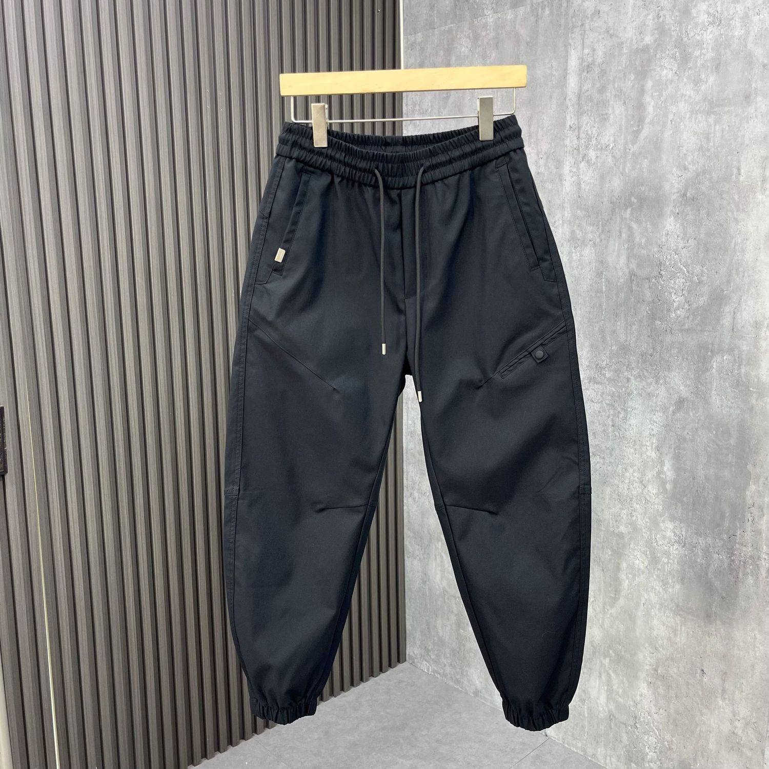 秋冬款户外简约加绒束脚裤男潮牌小脚裤新款宽松哈伦裤黑色休闲裤,淘宝优惠券,粉丝福利购,淘宝优惠卷