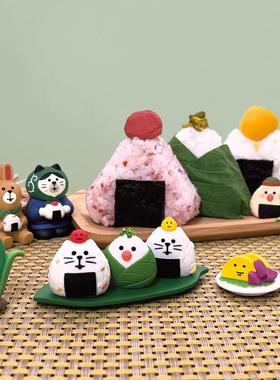 新米祭丰收季稻草人饭团日式猫可爱文鸟猫咪装饰礼物摆件拍照道具