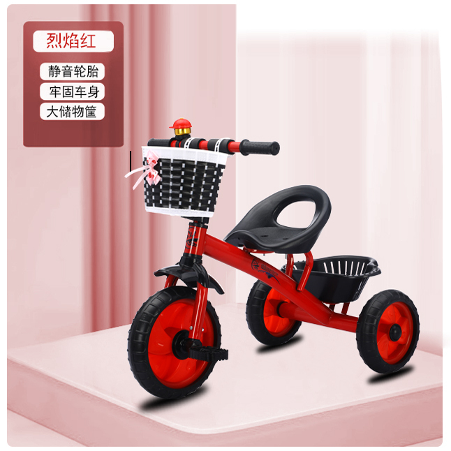 儿童三轮车1-2-3-5岁幼儿宝宝手推车脚踏车自行车小孩玩具童车 - 图3