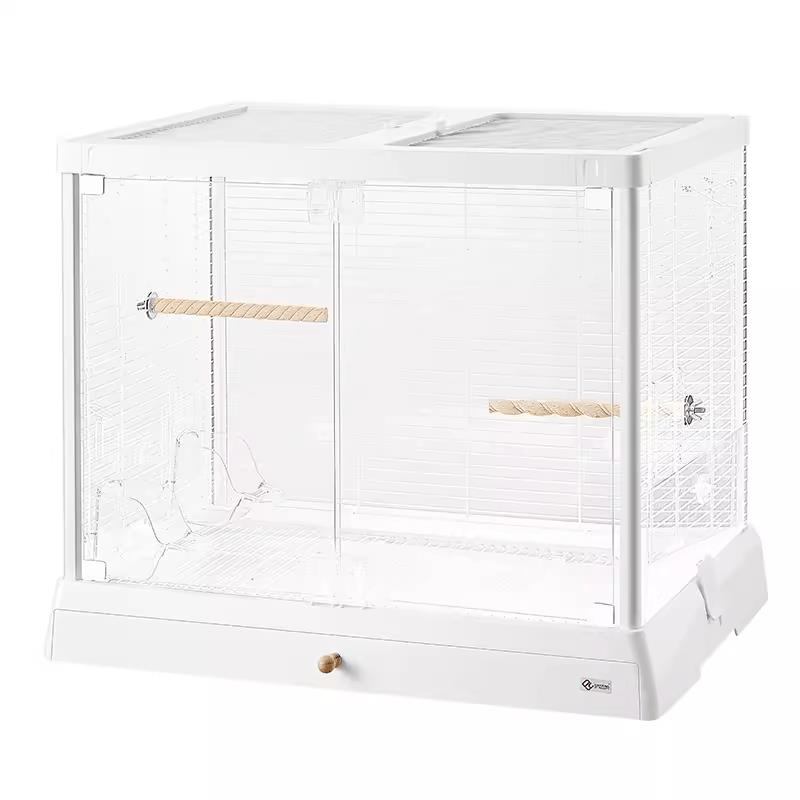 达洋新款鸟笼B6045SS全景玻璃高透明鸟笼子别墅大号豪华鹦鹉笼 - 图3