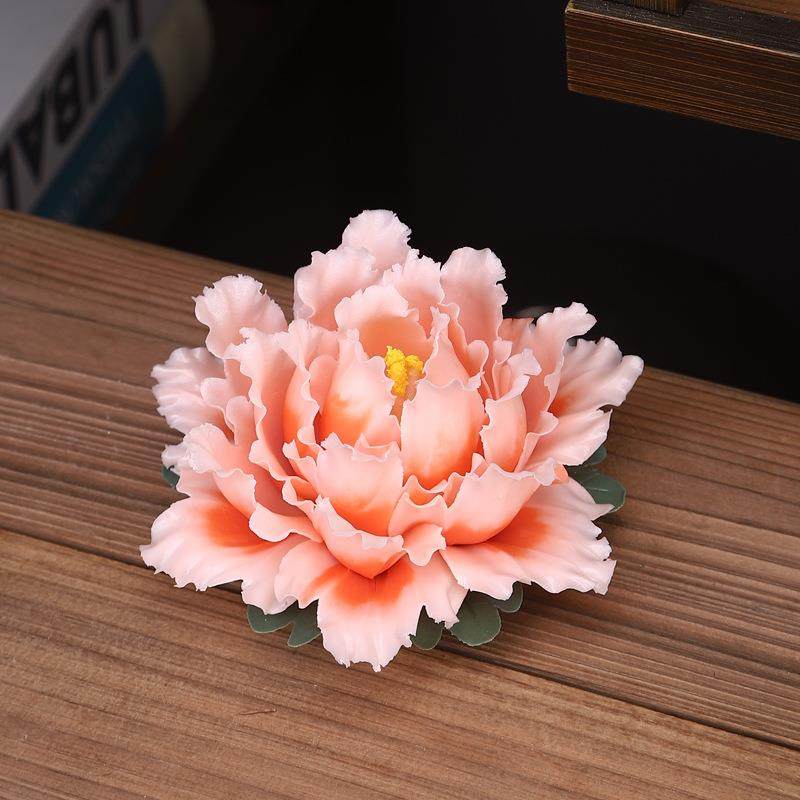 精致国色天香陶瓷手工牡丹花桌面摆件扩香气摆件家居客厅装饰摆件,淘宝优惠券,粉丝福利购,淘宝优惠卷