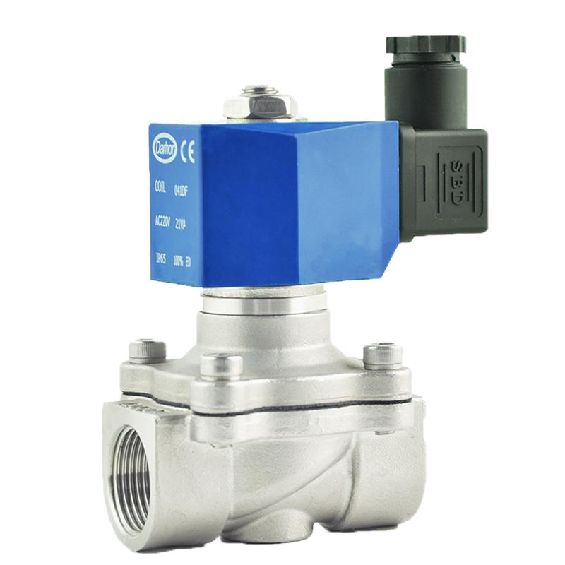 Darhor原装SS304\/316不锈钢电磁阀开关阀4分6分1寸24VDC220VAC - 图3