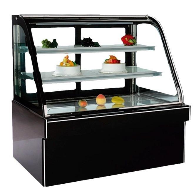 商用立式三层弧形蛋糕冷藏柜1.2/1.5/1.8米大理石甜品糕点保鲜柜 - 图3