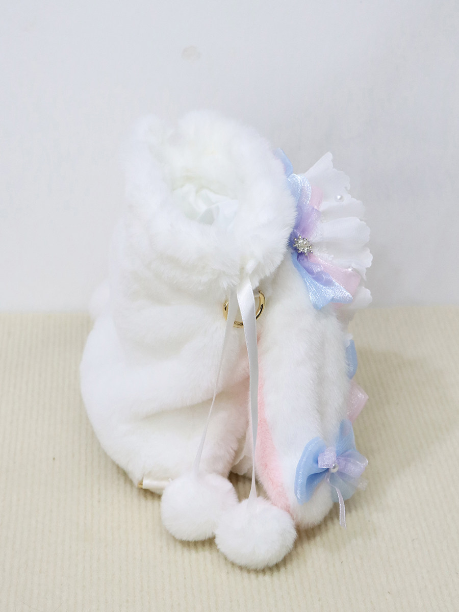 熊兽星球 梦境水桶兔包 Lolita手作兔包抽绳斜跨可双肩大容量可爱,淘宝优惠券,粉丝福利购,淘宝优惠卷