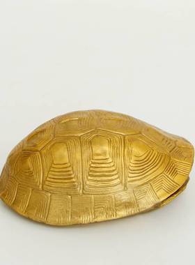 铜乌龟壳创意六摇卦铜钱用具龟甲六十卦工具工艺礼品摆饰家居摆饰