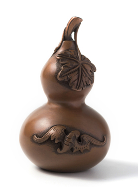 紫铜葫芦小葫芦手把玩件葫芦手把件客厅家居摆设收藏工艺品