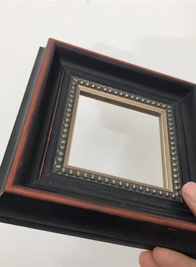 天隆雅集实木黑红色欧式油画框相框拼图挂画摆台装裱空框