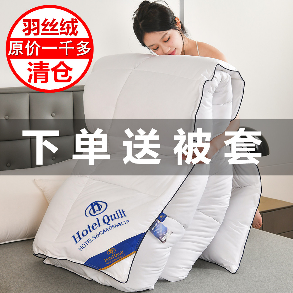 正品希尔顿类羽绒被冬被加厚保暖被子被芯学生宿舍单人羽丝绒棉被,淘宝优惠券,粉丝福利购,淘宝优惠卷