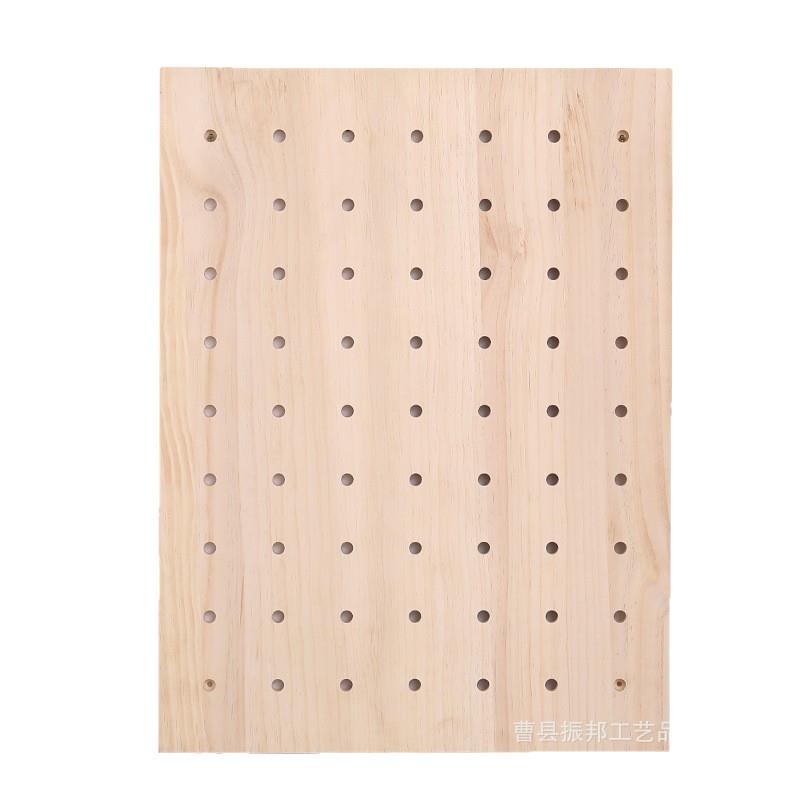 Solid wood hole board as wall decoration partition, storage rack, entry wooden living room entrance storage rack