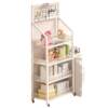 Hole board bookshelf movable floor-standing storage rack for home living room multi-layer simple combination student book storage rack