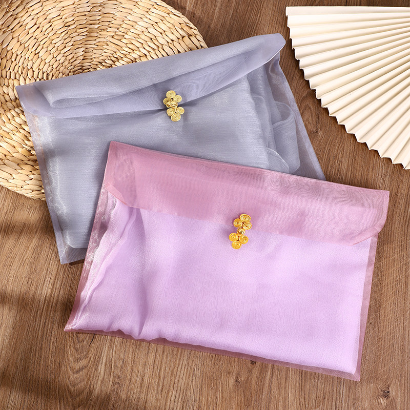 纱袋旗袍包装袋丝巾围巾收纳袋防尘防皱连衣裙服装翻盖袋欧根纱袋,淘宝优惠券,粉丝福利购,淘宝优惠卷