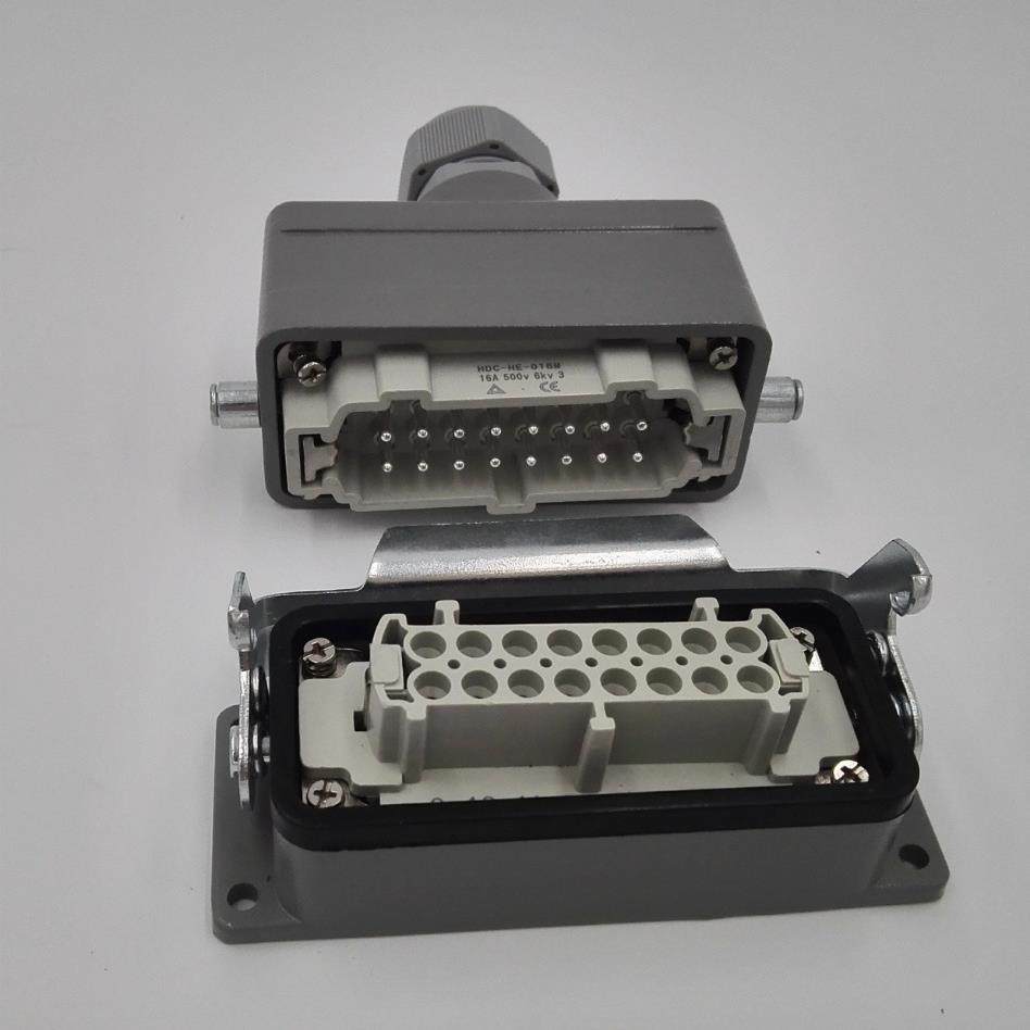 直销重载连接器16芯矩形工业防水航空插头热流道模具接插件,淘宝优惠券,粉丝福利购,淘宝优惠卷