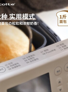 日丽特面包小型全自动揉面和面发酵肉松早餐吐司