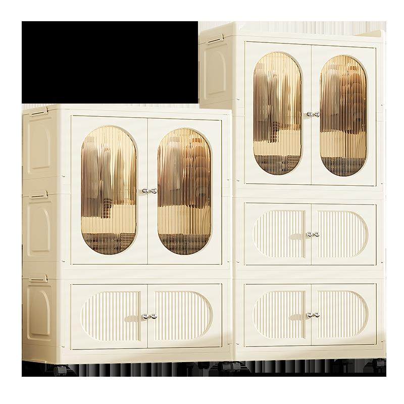 家用双开门可折叠收纳箱简易安装收纳柜整理箱宝宝衣物置物柜,淘宝优惠券,粉丝福利购,淘宝优惠卷