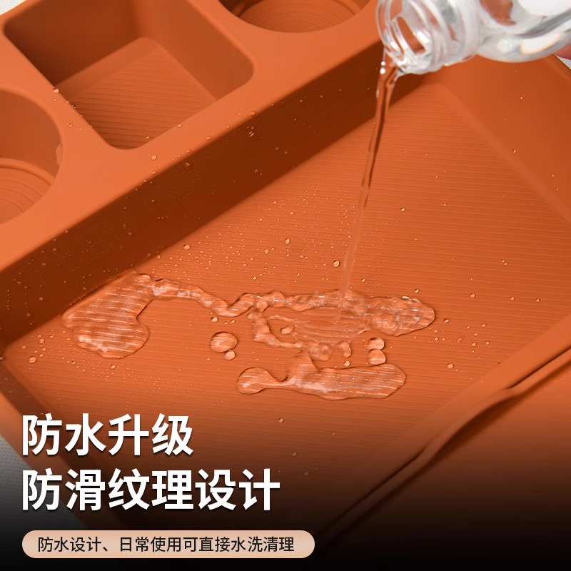 鸿蒙智行问界M8中控下储物盒硅胶垫m8车载收纳盒汽车内饰用品配件 - 图2