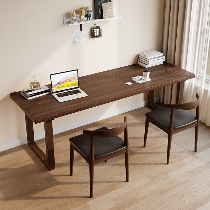 实木大板桌现代书桌家用电脑桌人电竞桌学习桌办公桌,淘宝优惠券,粉丝福利购,淘宝优惠卷
