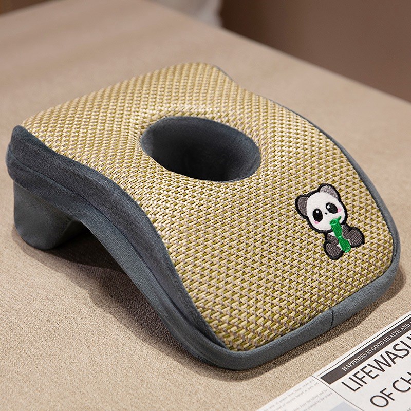 凉席记忆棉午睡枕趴睡枕学生趴桌上D睡觉专用小枕头办公室午休神 - 图0